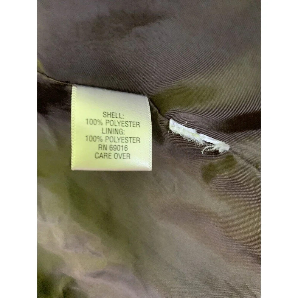 Studio Works Women Jacket 12 Brown Faux Suede/Microfibre Full Zip Lined Pockets